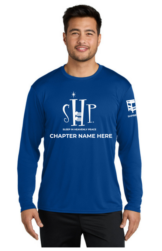 Chapter - ADULT UV Performance Long Sleeve (TRUE ROYAL) - "CHAPTER NAME"