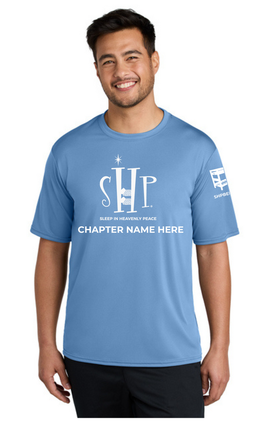 Chapter - ADULT Performance UV Short Sleeve (CAROLINA BLUE) - "CHAPTER NAME"