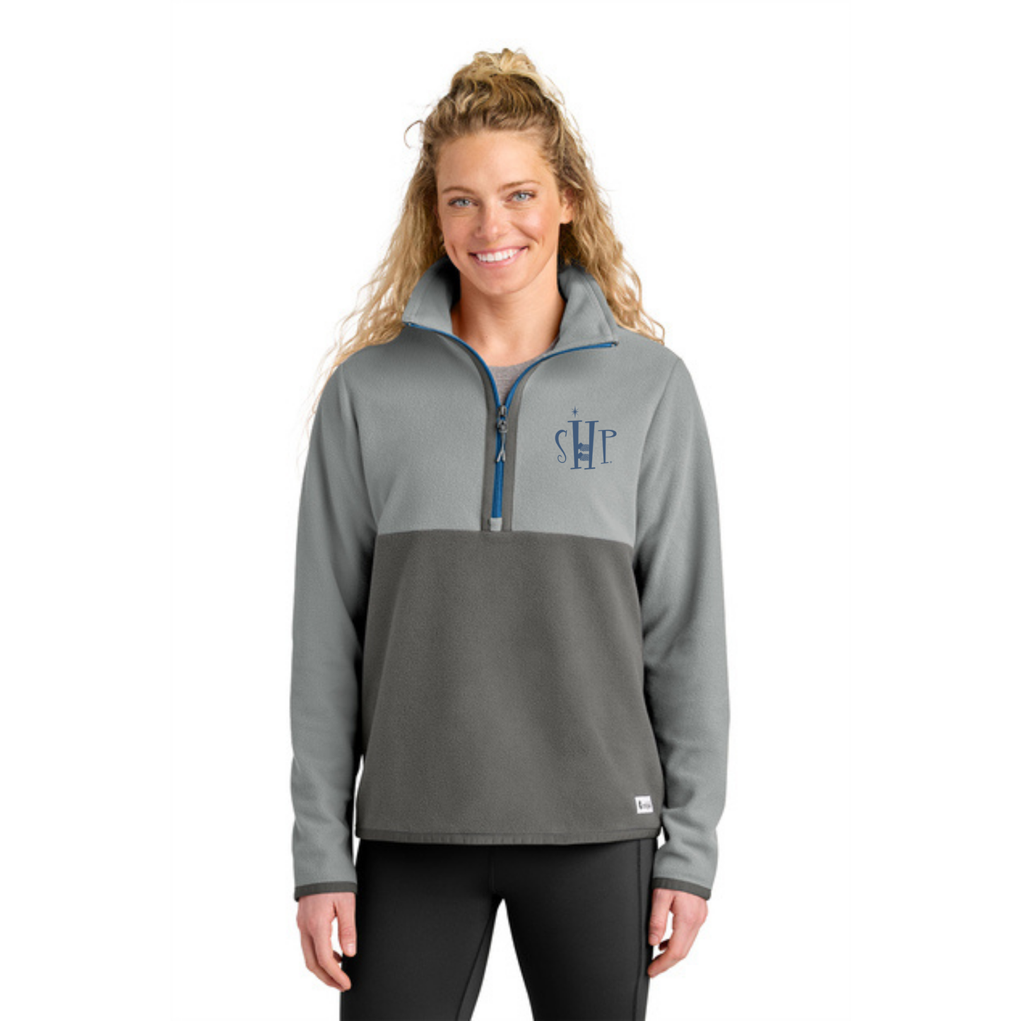 WOMEN'S - Cotopaxi Amado 1/2 Zip Fleece w/ Embroidery - (SMOKE/ CINDER)