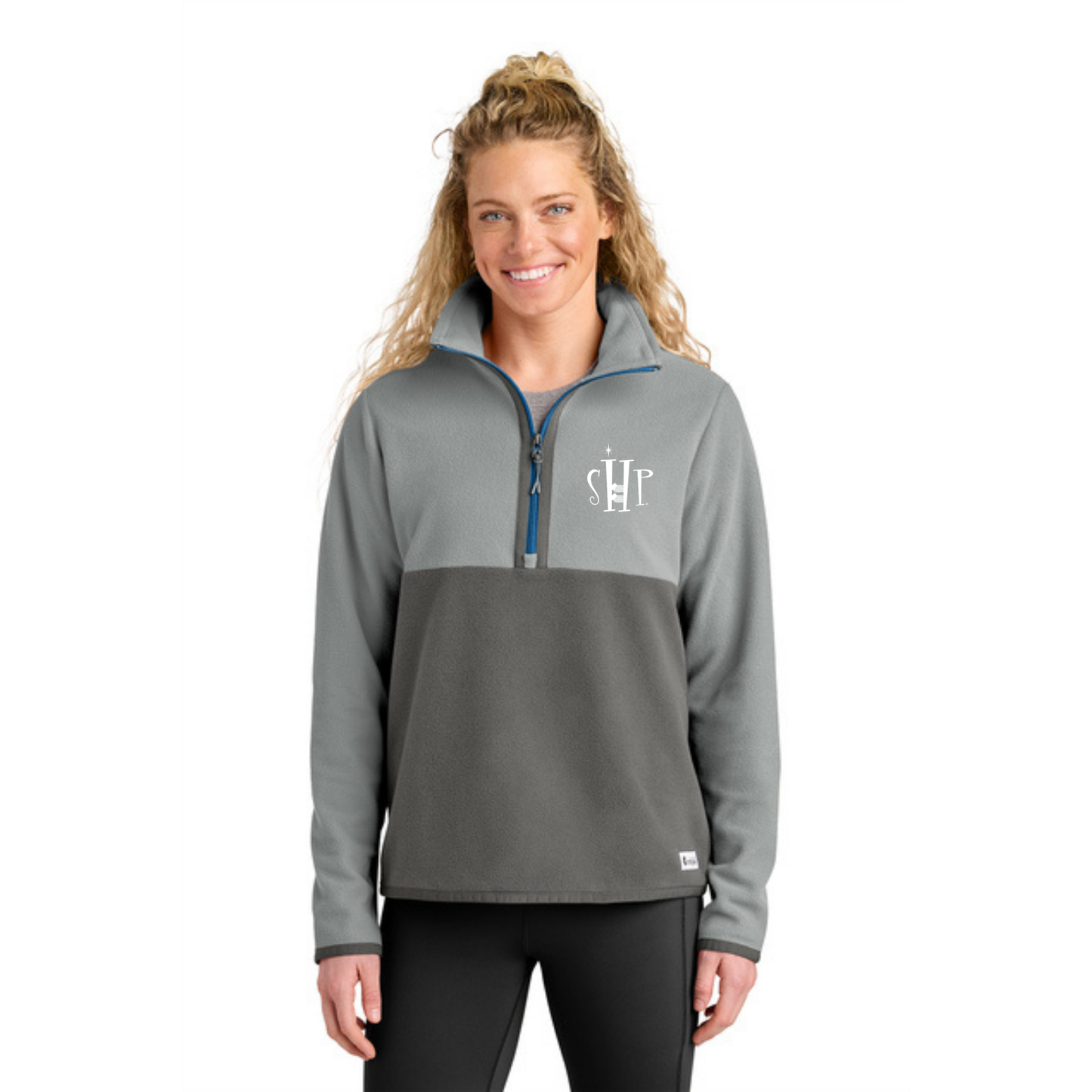 WOMEN'S - Cotopaxi Amado 1/2 Zip Fleece w/ Embroidery - (SMOKE/ CINDER)
