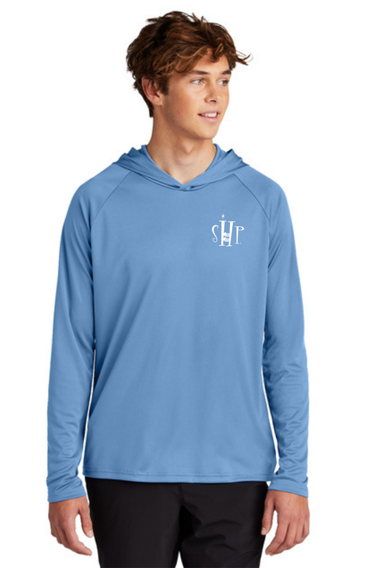 Hooded Performance UV Pullover (CAROLINA BLUE) - "SHP" LOGO