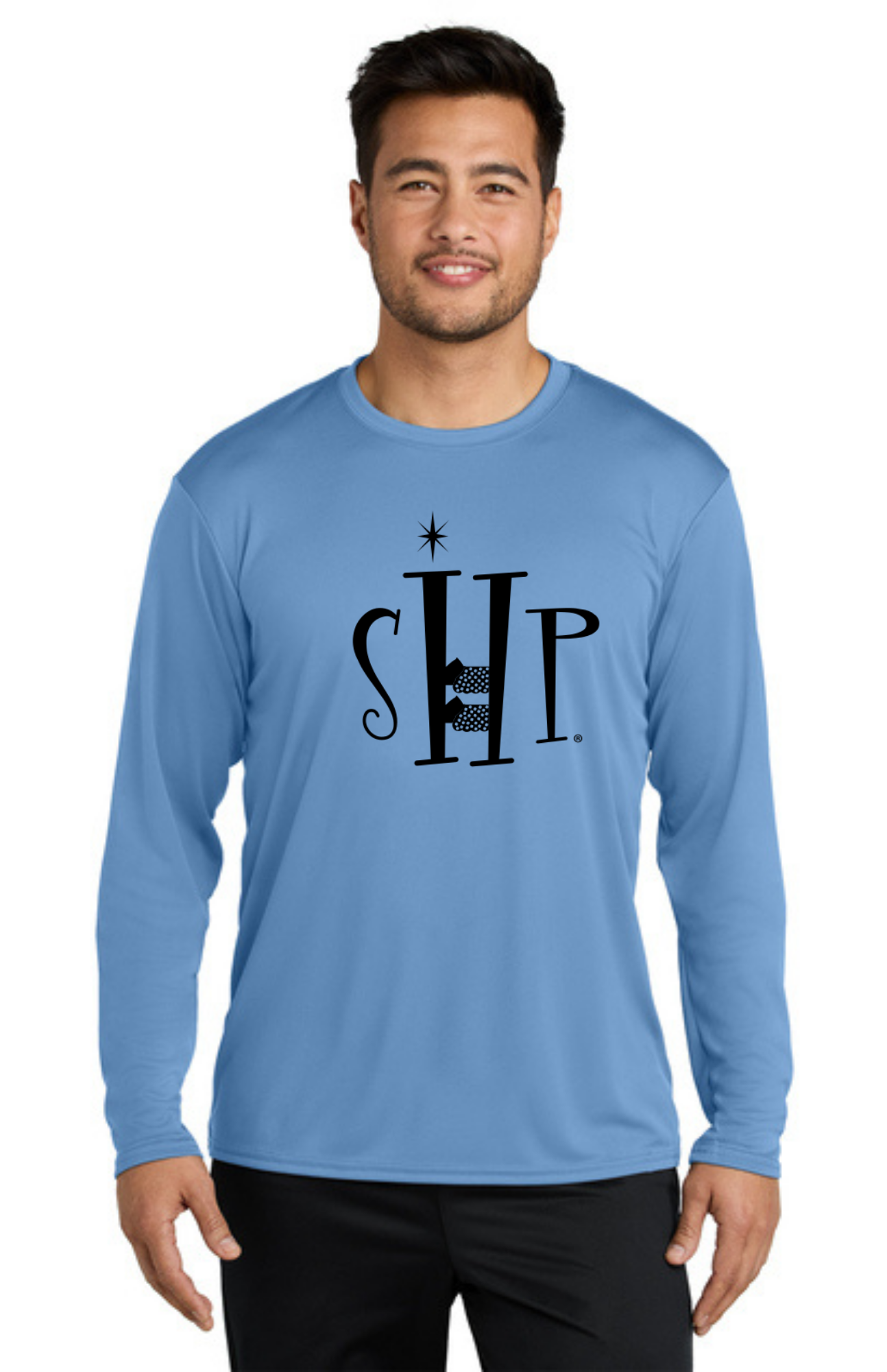 ADULT'S Long Sleeve Performance UV Shirt (CAROLINA BLUE)