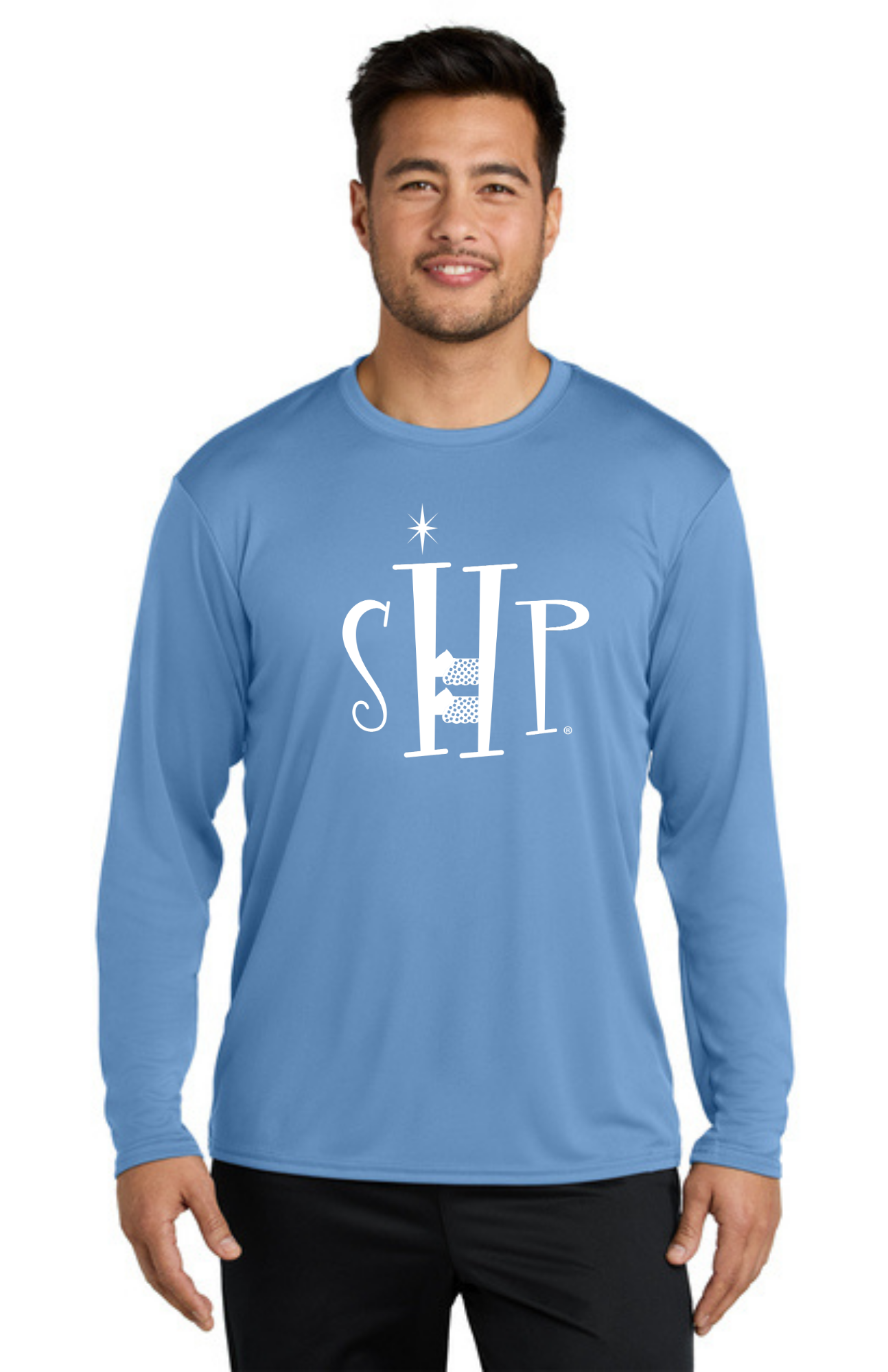 ADULT'S Long Sleeve Performance UV Shirt (CAROLINA BLUE)