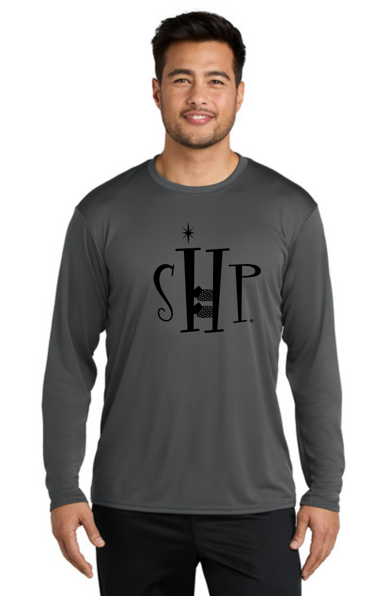 ADULT'S Long Sleeve Performance UV Shirt (CHARCOAL)