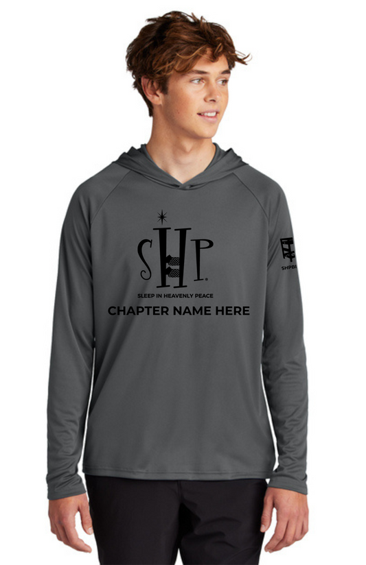 Chapter - ADULT UV Hooded Performance Pullover (CHARCOAL) - "CHAPTER NAME"