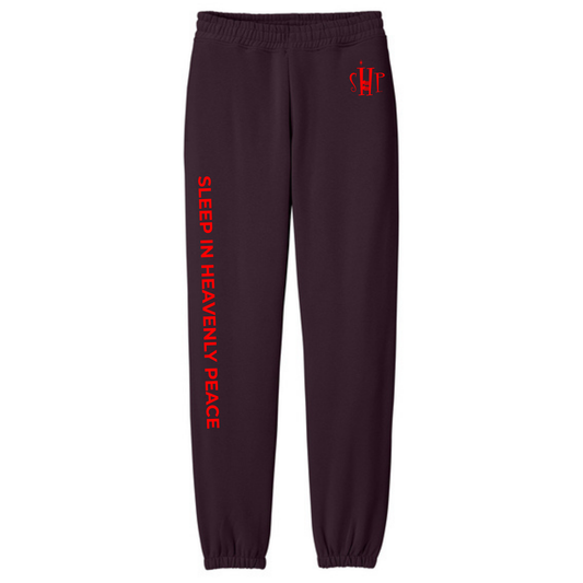 Sweatpants - District V.I.T Heavyweight Sweatpants (BORDEAUX)