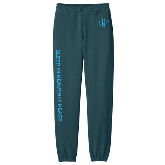 Sweatpants - District V.I.T Heavyweight Sweatpants (DEEP CYAN)