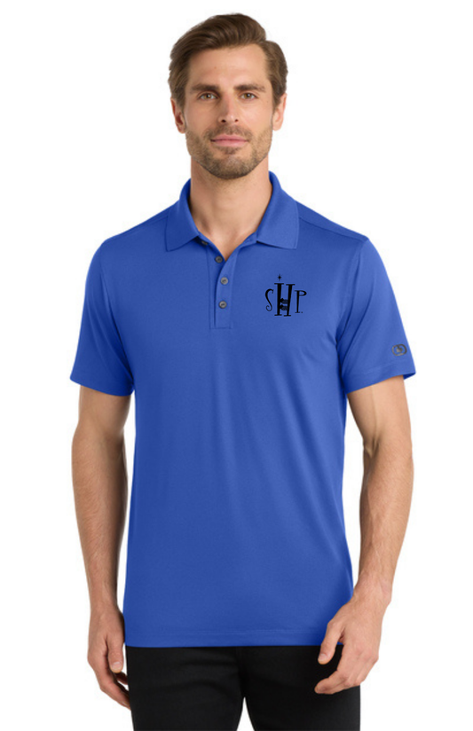 OGIO MEN'S Performance Polo w/ Embroidery (ENZYME BLUE) - "SHP" LOGO