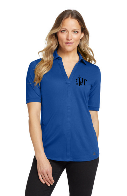 OGIO WOMEN'S Performance Polo w/ Embroidery (ENZYME BLUE) - "SHP" LOGO