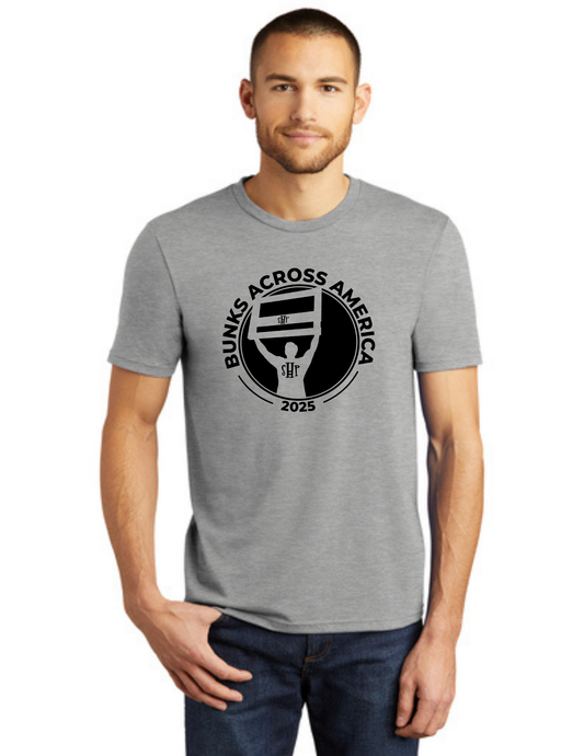 BAA 2025 - ADULT Short Sleeve - "Headboard Logo" (HEATHER GREY)