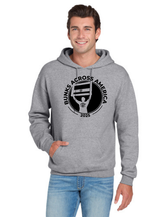 BAA 2025 - ADULT Hoodie - "Headboard Logo" (HEATHERED GREY)