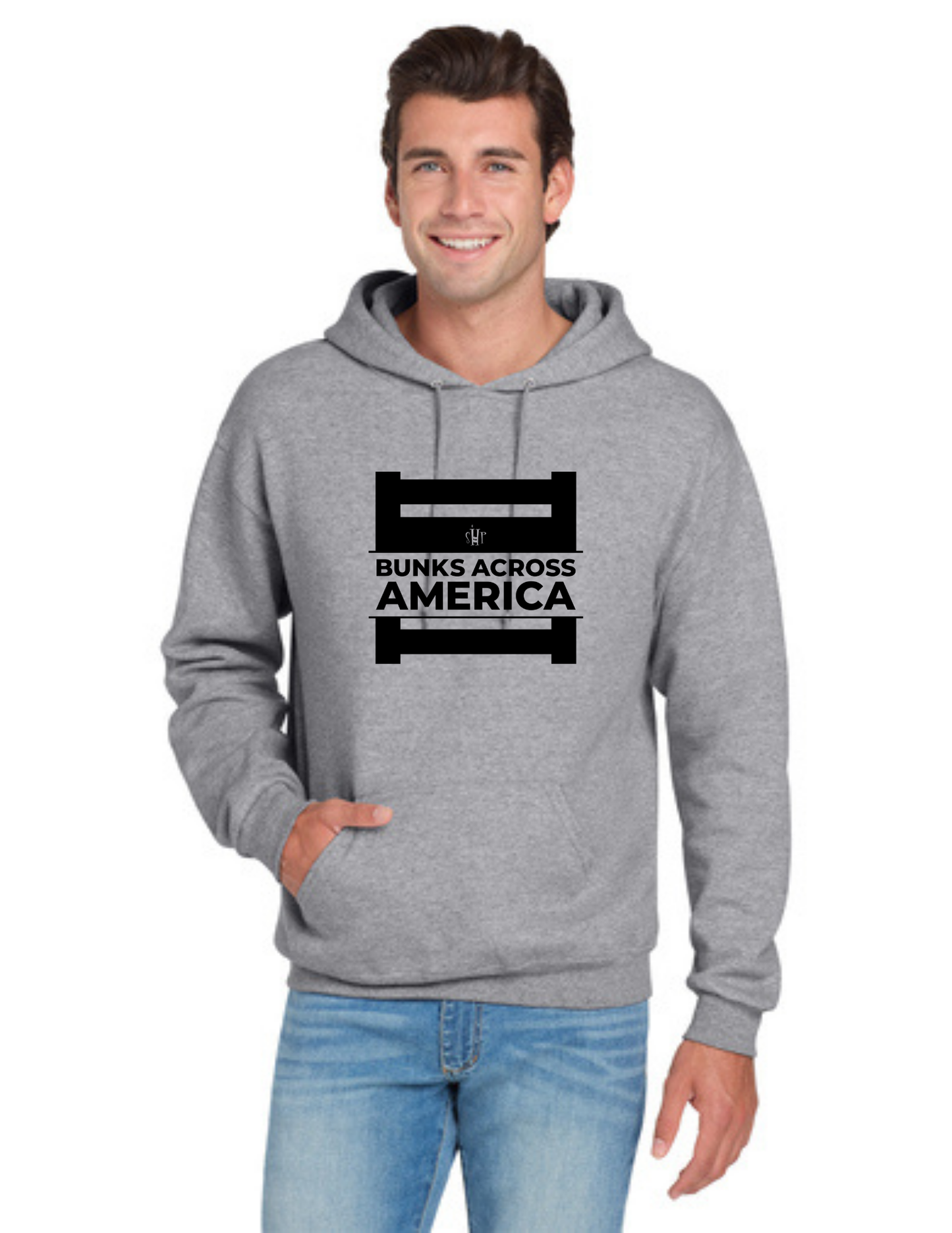 BAA 2025 - ADULT Hoodie - "Official BAA Logo" (HEATHERED GREY)