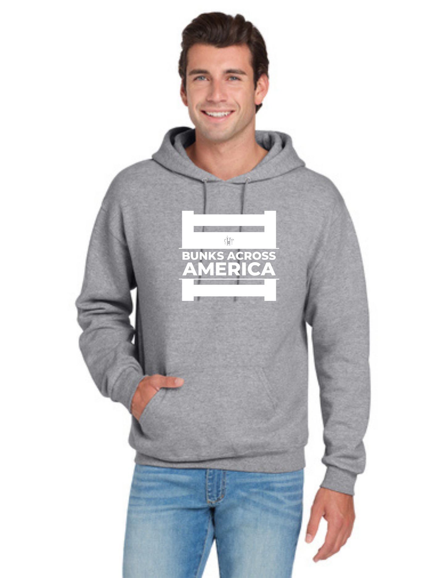 BAA 2025 - ADULT Hoodie - "Official BAA Logo" (HEATHERED GREY)
