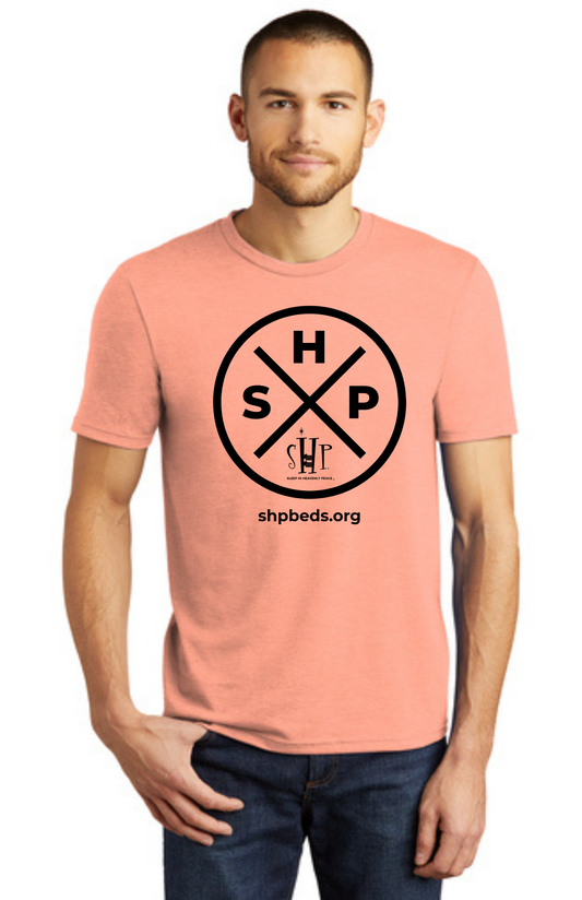 LEGACY - Short Sleeve (HEATHERED DUSTY PEACH) - “SLEEP CIRCLE” LOGO