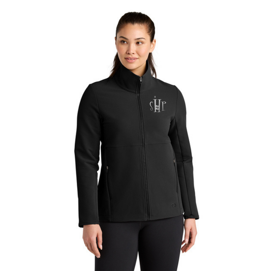 WOMEN'S - OGIO Kinetic Soft Shell Jacket (BLACKTOP) w/ Embroidery