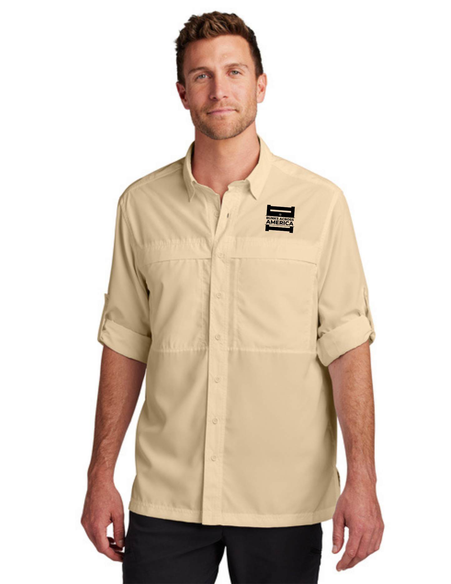 BAA 2025 - MEN'S UV Daybreak Shirt Long Sleeve w/ Embroidery - "Official BAA Logo" (OAT)