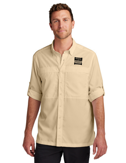 BAA 2025 - MEN'S UV Daybreak Shirt Long Sleeve w/ Embroidery - "Official BAA Logo" (OAT)