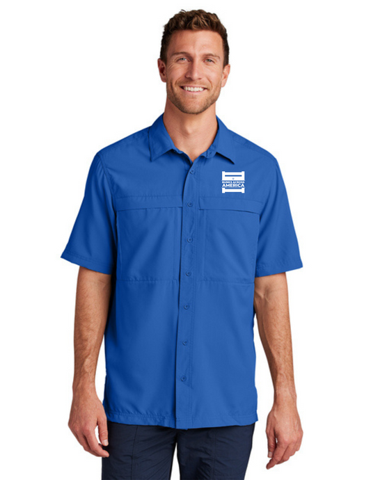 BAA 2025 - MEN'S UV Daybreak Shirt w/ Embroidery - "Official BAA Logo" (TRUE ROYAL)
