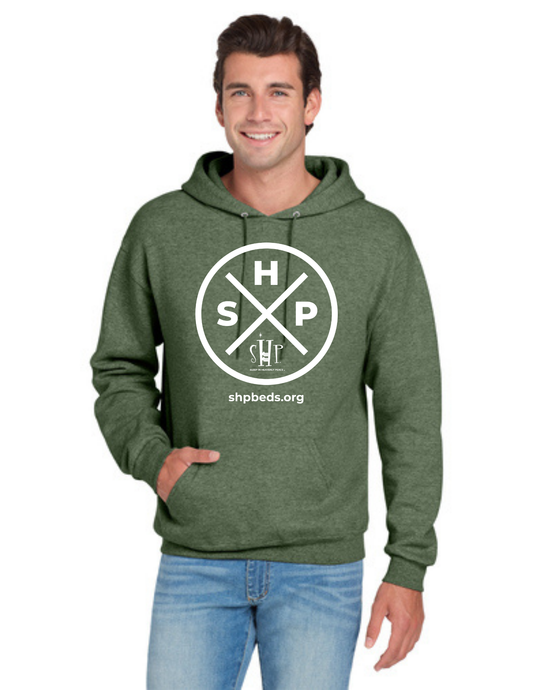 LEGACY - Hoodie (MILITARY GREEN HEATHER) - “SLEEP CIRCLE” LOGO
