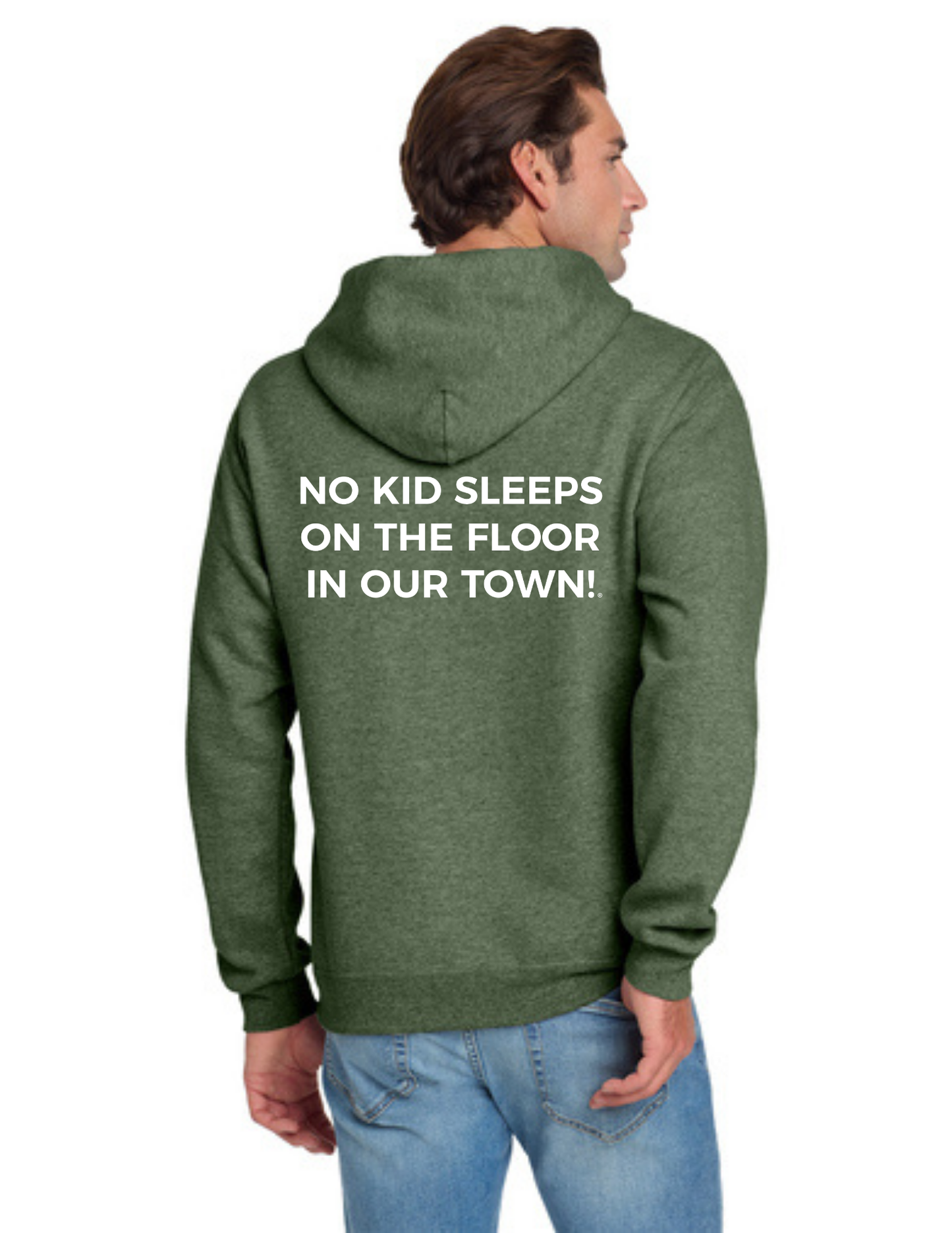BAA 2025 - ADULT Hoodie - "Headboard Logo" (MILITARY GREEN FROST)