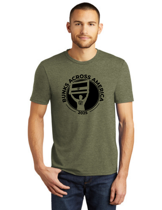 BAA 2025 - ADULT Short Sleeve - "Headboard Logo" (MILITARY GREEN)