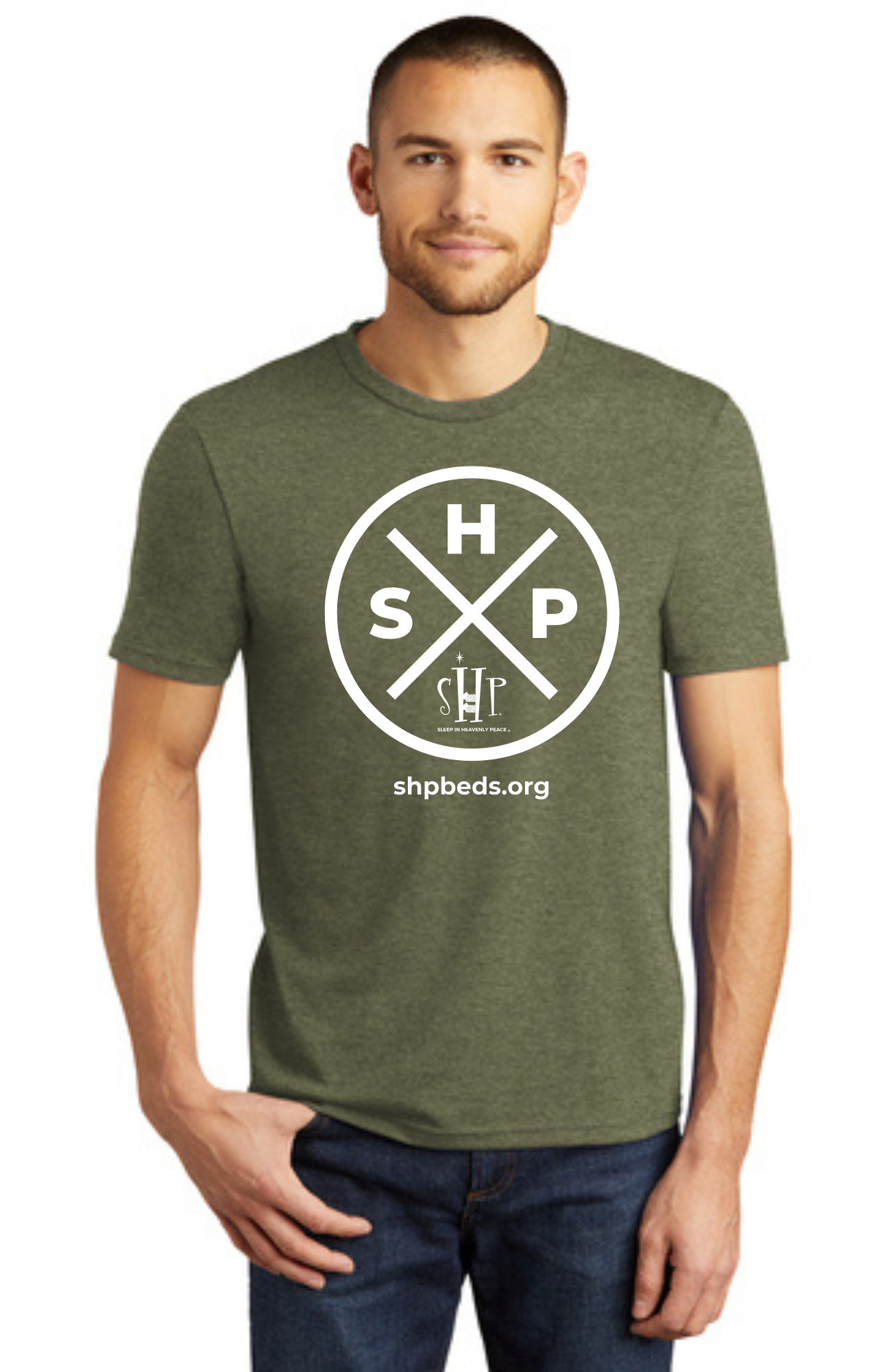LEGACY - Short Sleeve (MILITARY GREEN FROST) - “SLEEP CIRCLE” LOGO