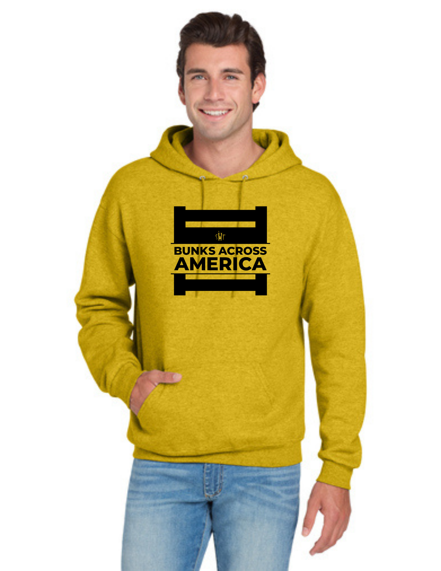 BAA 2025 - ADULT Hoodie - "Official Logo" (MUSTARD HEATHER)