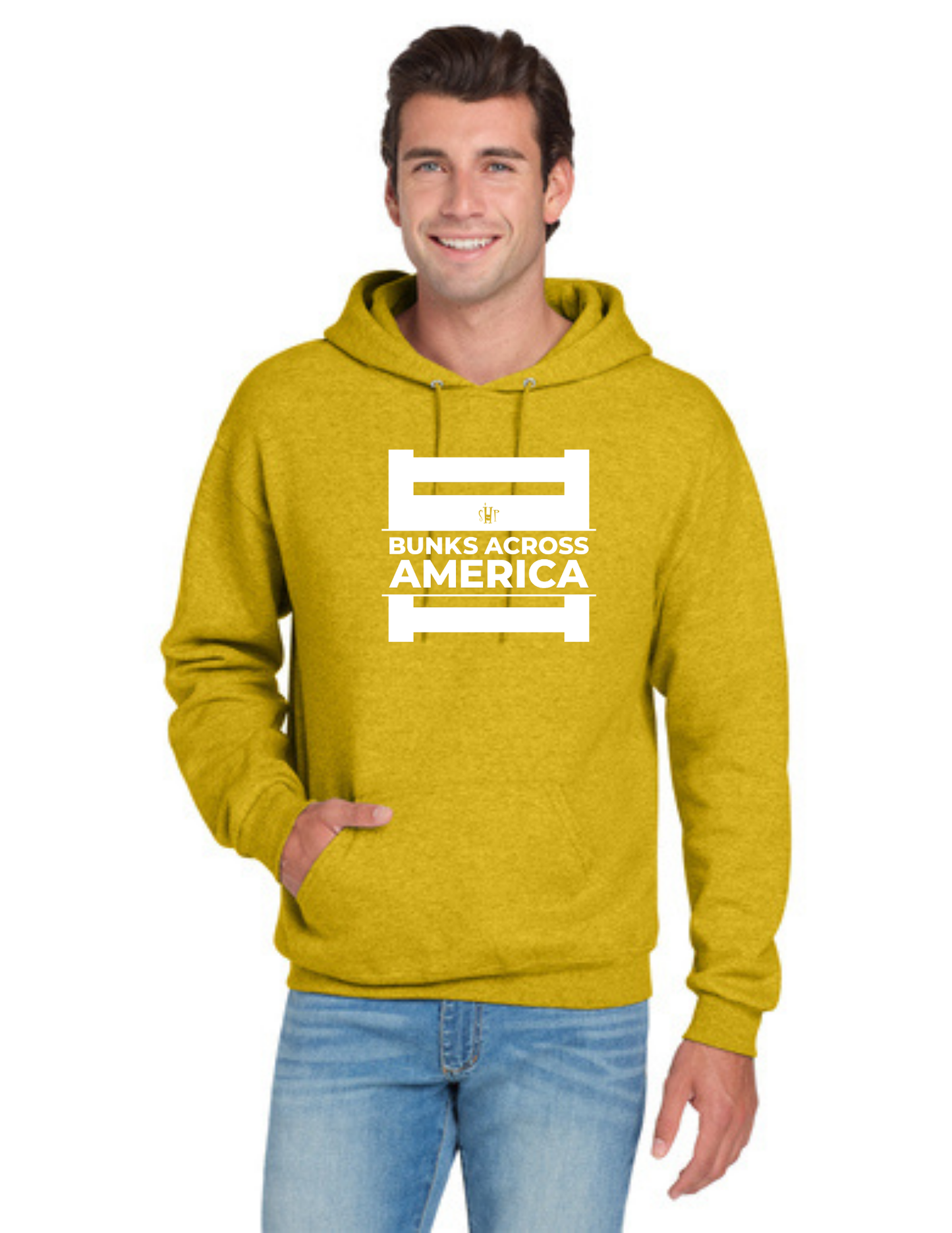 BAA 2025 - ADULT Hoodie - "Official Logo" (MUSTARD HEATHER)