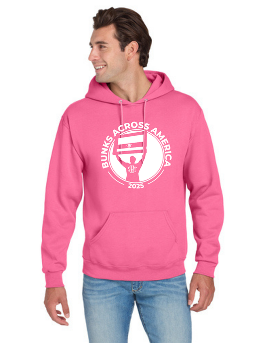BAA 2025 - ADULT Hoodie - "Headboard Logo" (NEON PINK)