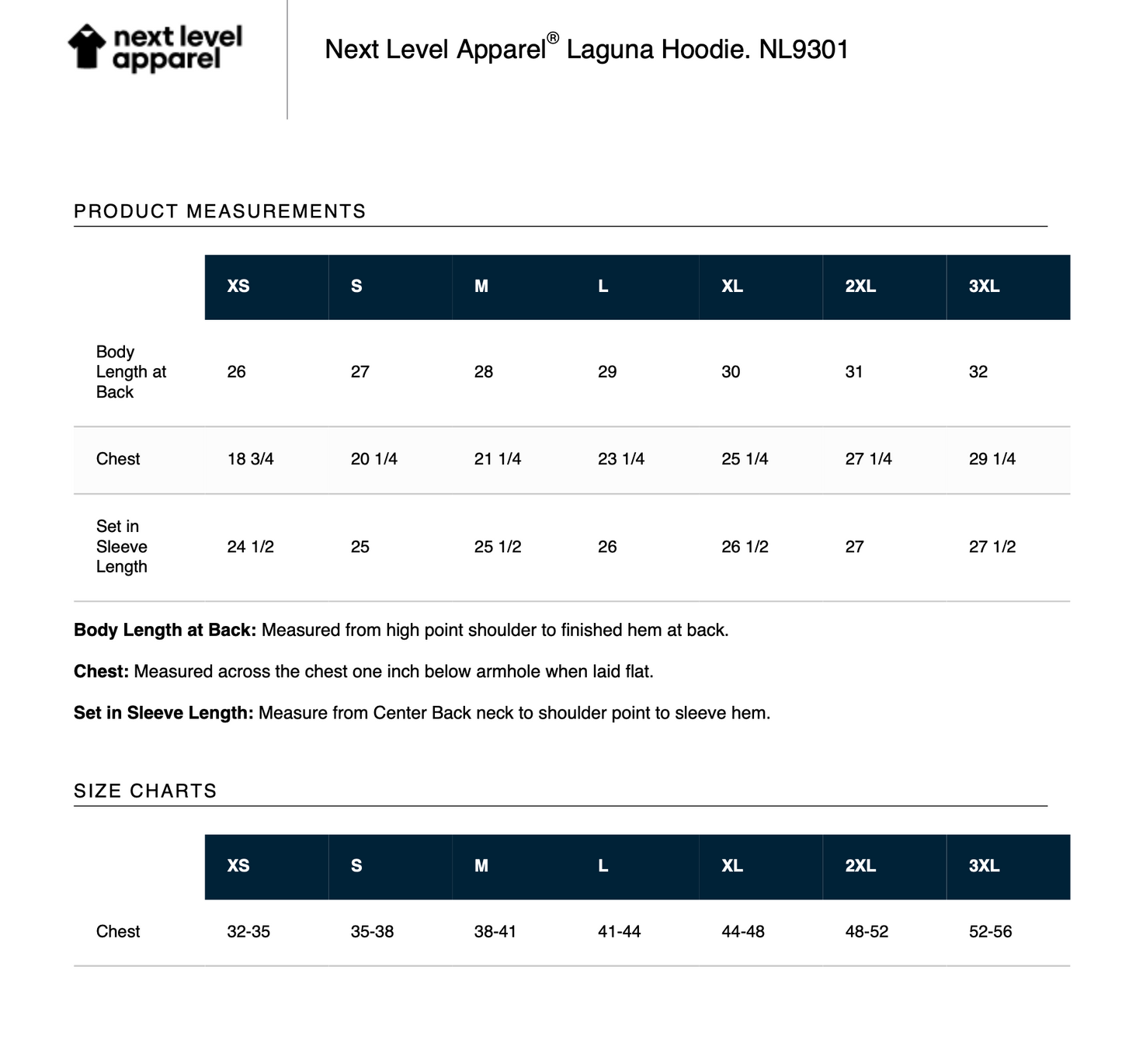 Next Level Apparel® Laguna Hoodie (BLACK/ BLACK)