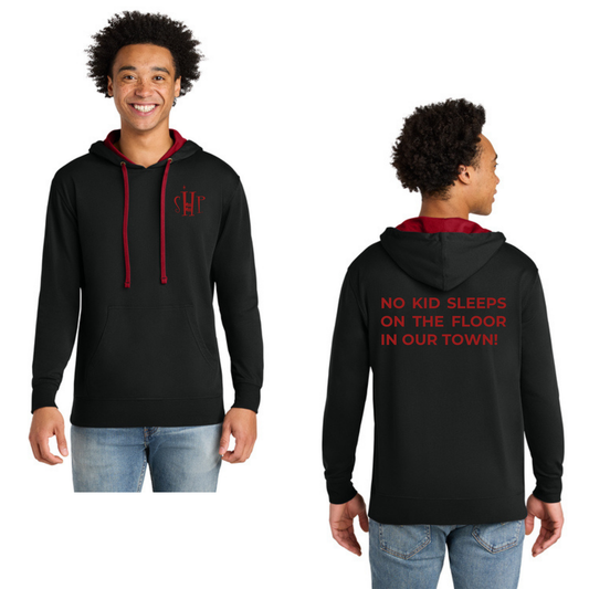 Next Level Apparel® Laguna Hoodie (BLACK/ RED)