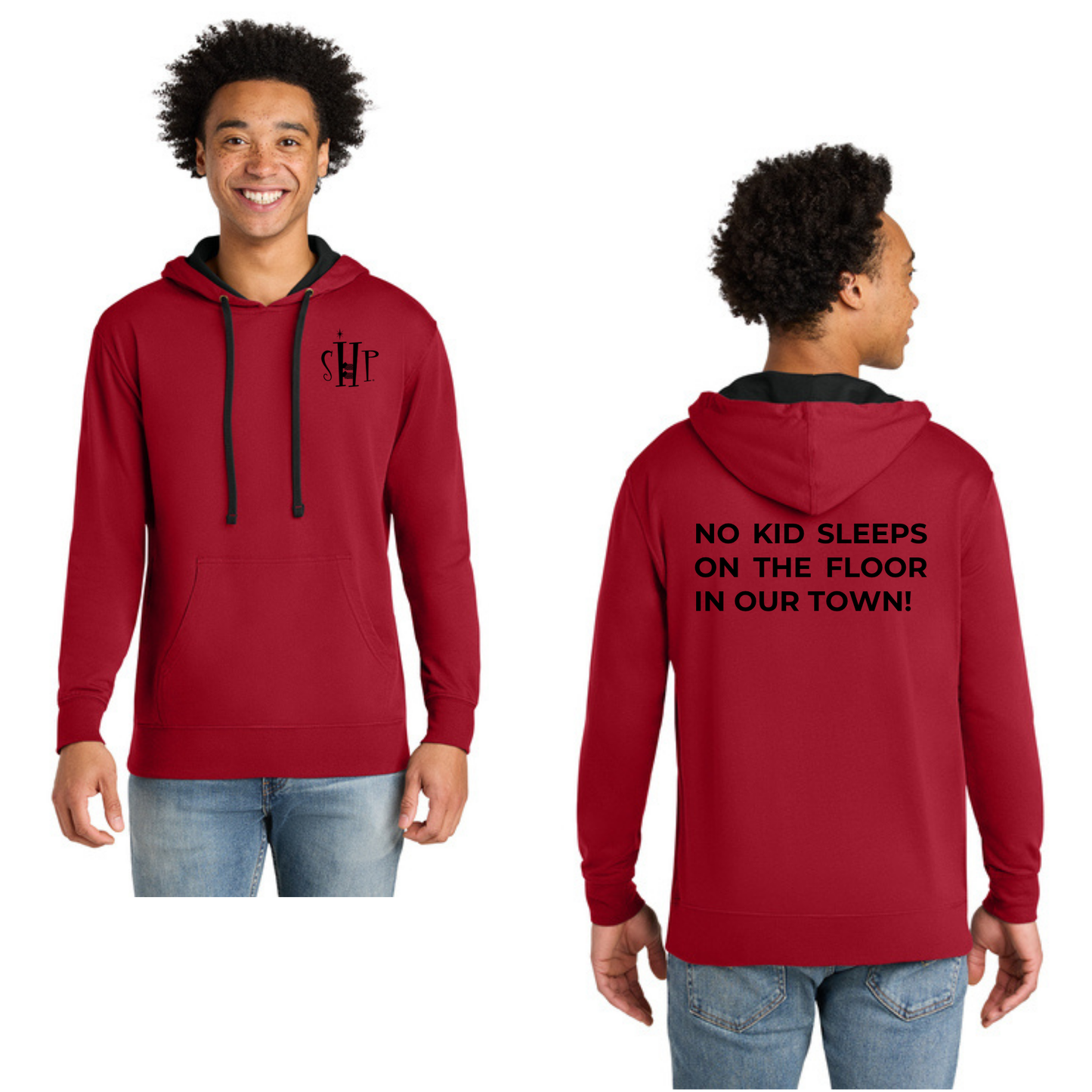Next Level Apparel® Laguna Hoodie (RED/ BLACK)