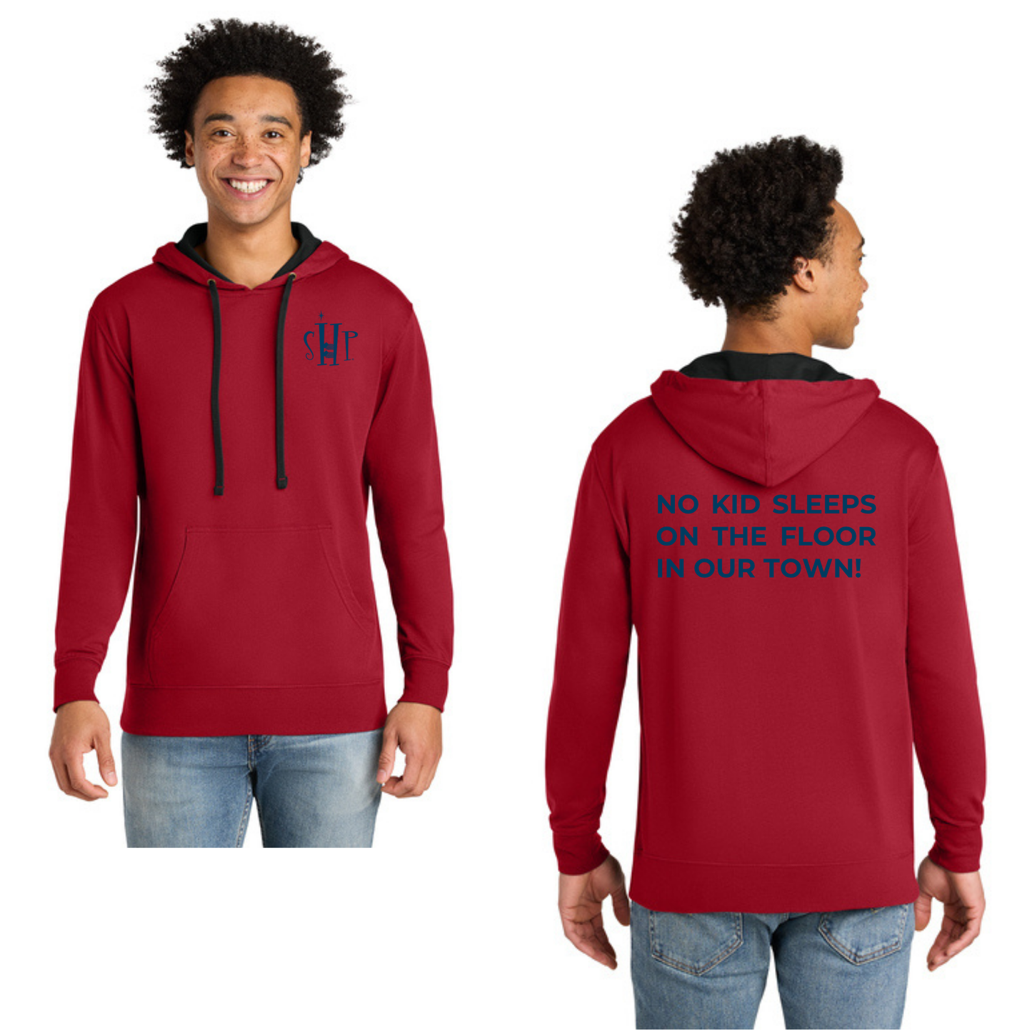 Next Level Apparel® Laguna Hoodie (RED/ BLACK)