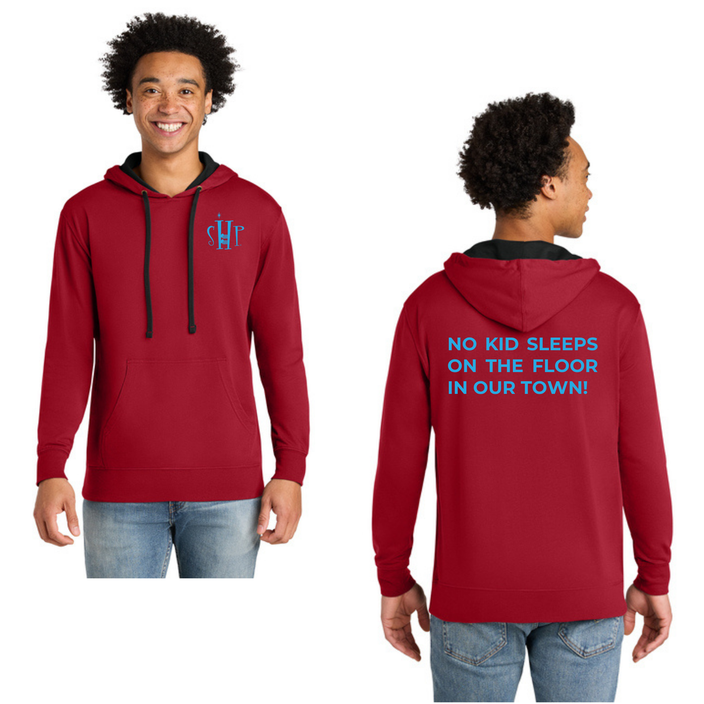 Next Level Apparel® Laguna Hoodie (RED/ BLACK)