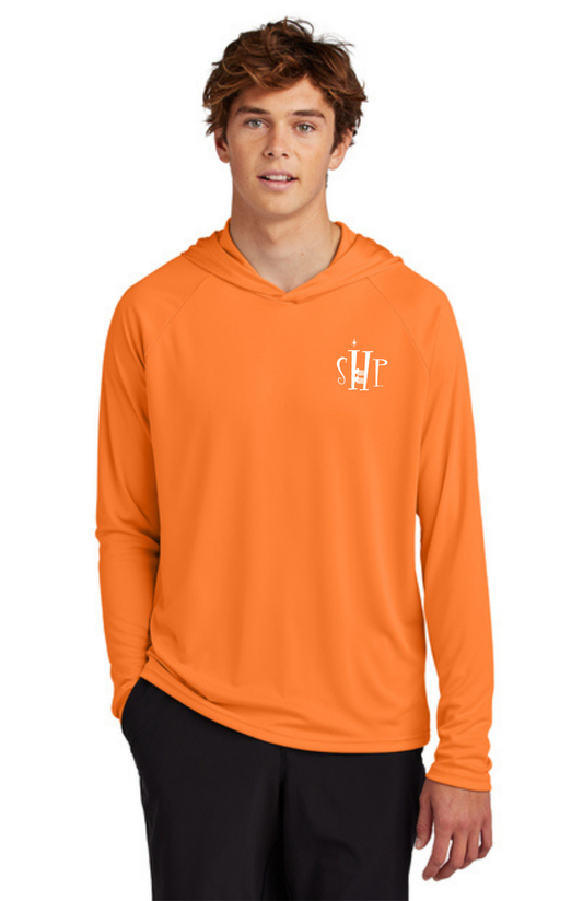 ADULT'S Hooded Performance UV Pullover (NEON ORANGE)