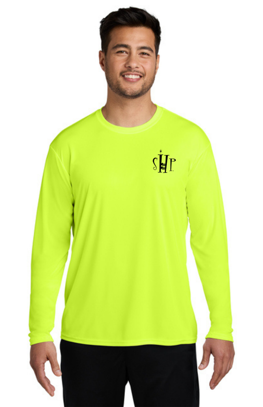 Long Sleeve Performance UV Shirt (NEON YELLOW) - "SHP" LOGO