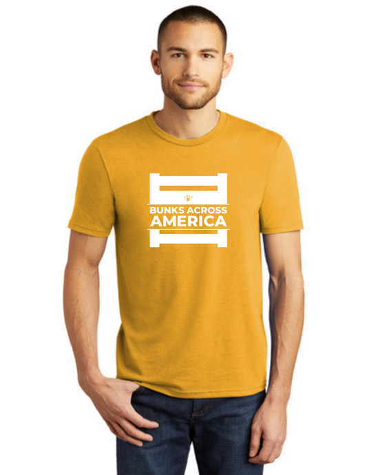 BAA 2025 - ADULT Short Sleeve - "Official BAA Logo" (OCHRE YELLOW HEATHER)