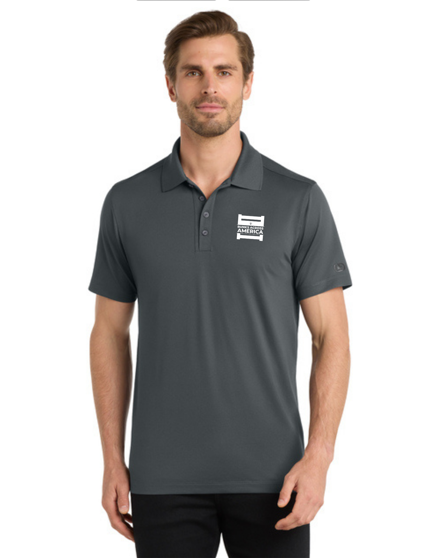 BAA 2025 - OGIO MEN'S Performance Polo w/ Embroidery - "Official BAA Logo" (DIESEL GREY)