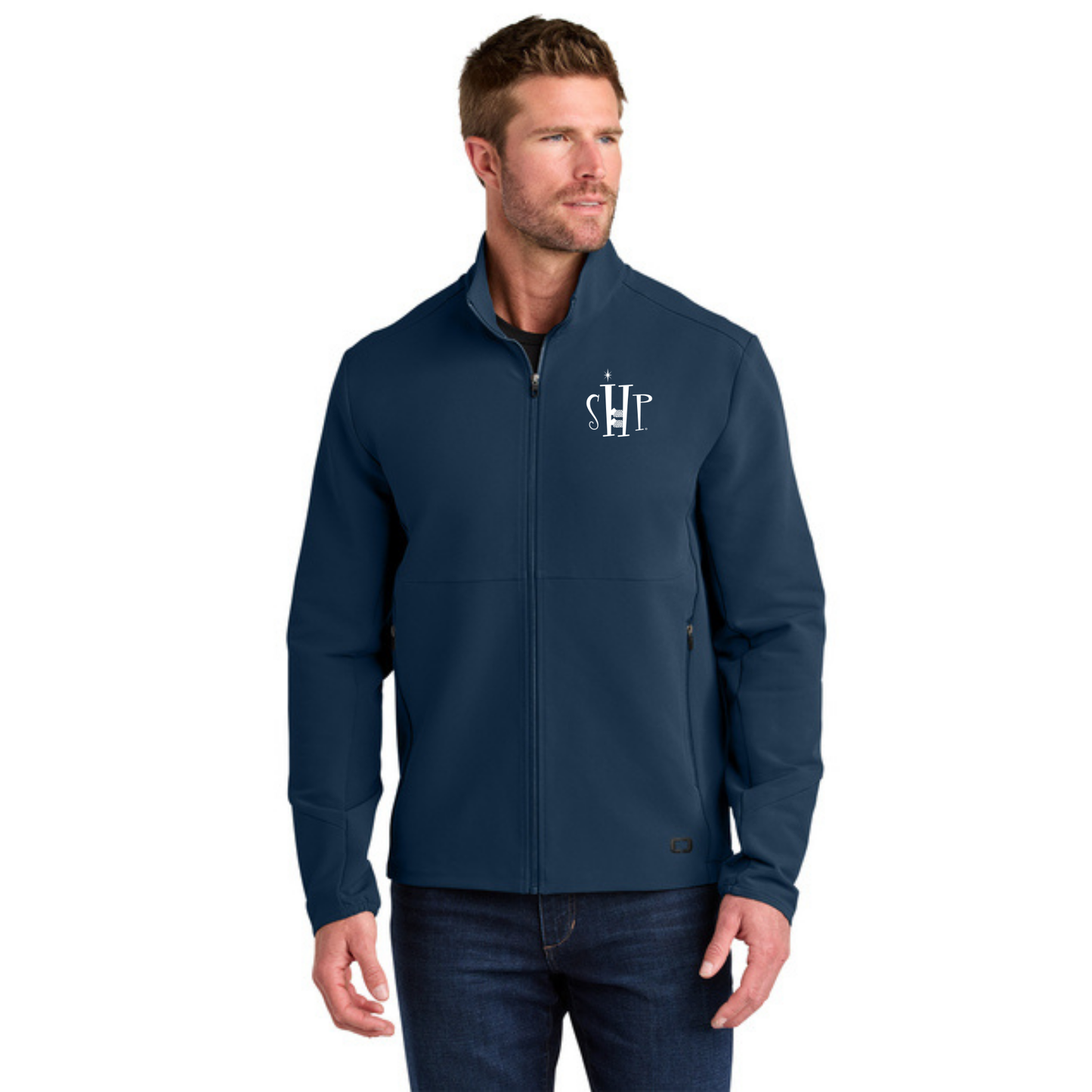 OGIO Kinetic Soft Shell Jacket (RIVER BLUE NAVY) w/ Embroidery