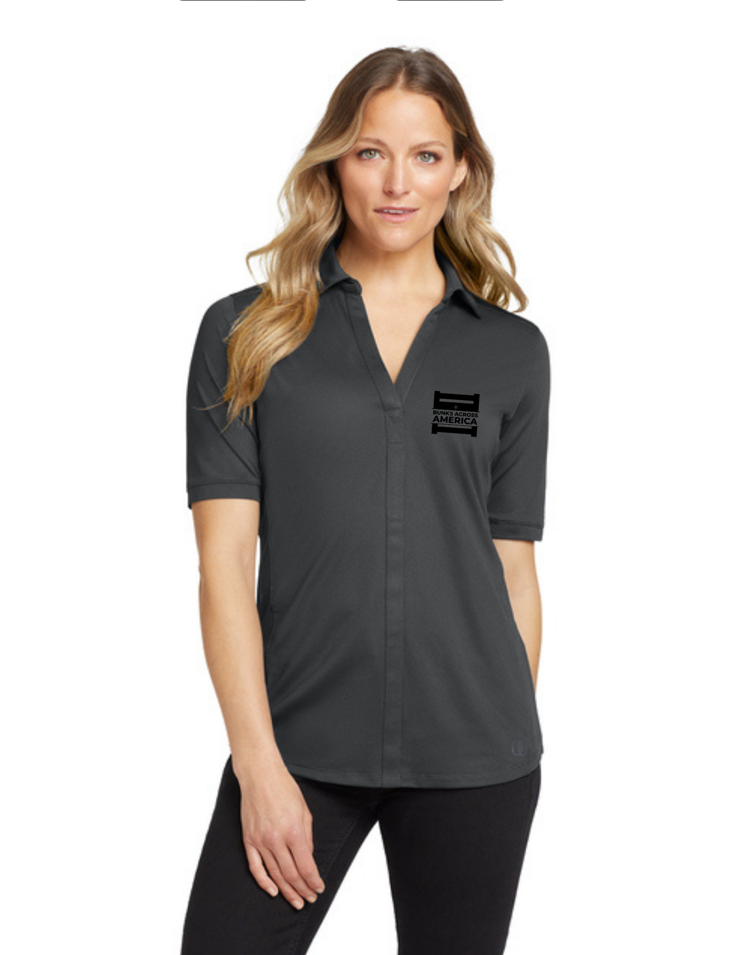 BAA 2025 - OGIO WOMEN'S Performance Polo w/ Embroidery - "Official BAA Logo" (DIESEL GREY)
