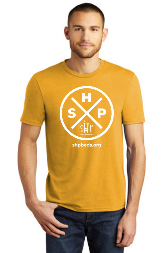 LEGACY - Short Sleeve (OCHRE YELLOW HEATHER) - “SLEEP CIRCLE” LOGO