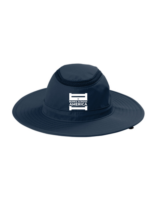 BAA 2025 - Wide Brim Hat w/ Embroidery - "Official BAA Logo" (DRESS BLUE NAVY)