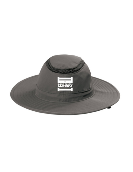 BAA 2025 - Wide Brim Hat w/ Embroidery - "Official BAA Logo" (STERLING GREY)