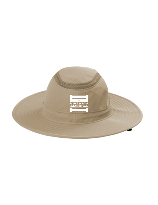 BAA 2025 - Wide Brim Hat w/ Embroidery - "Official BAA Logo" (STONE)