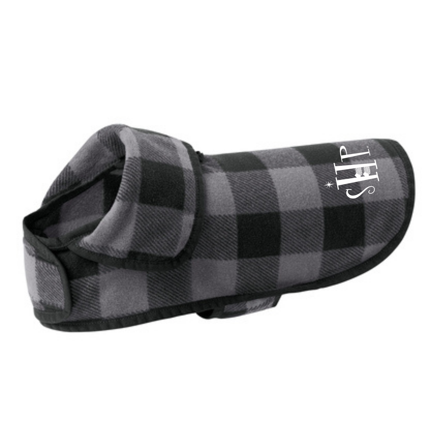Port Authority® Pet Fleece Jacket (GREY/ BLACK BUFFALO CHECK)