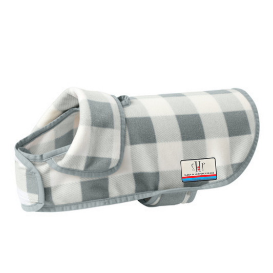Port Authority® Pet Fleece Jacket (MARSHMALLOW/ GREY BUFFALO CHECK)