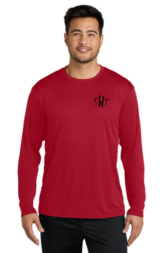 ADULT'S Long Sleeve Performance UV Shirt (RED)