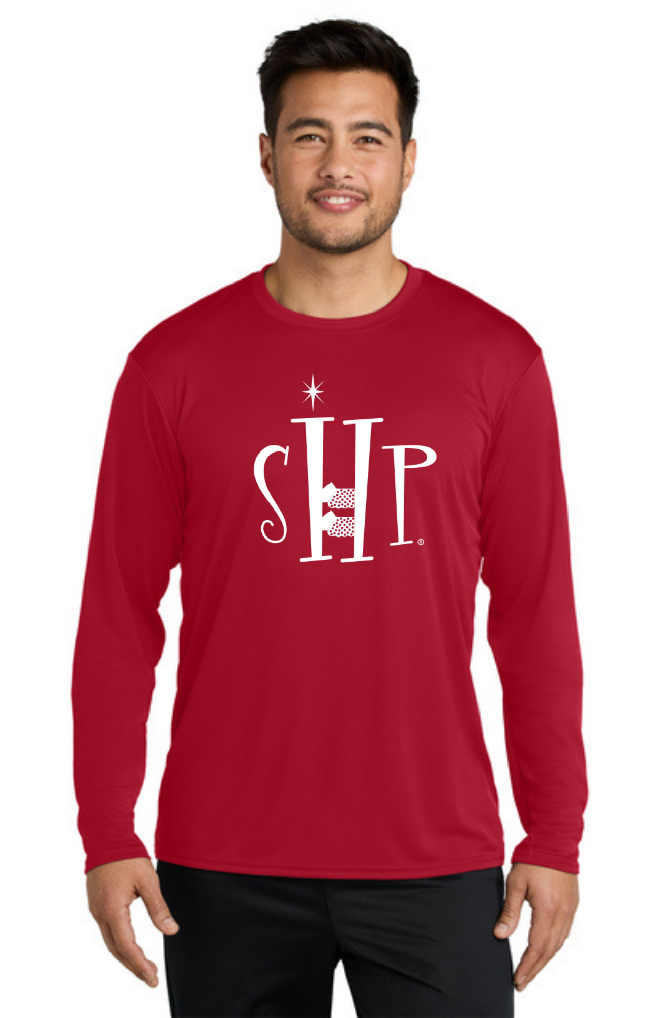 ADULT'S Long Sleeve Performance UV Shirt (RED)
