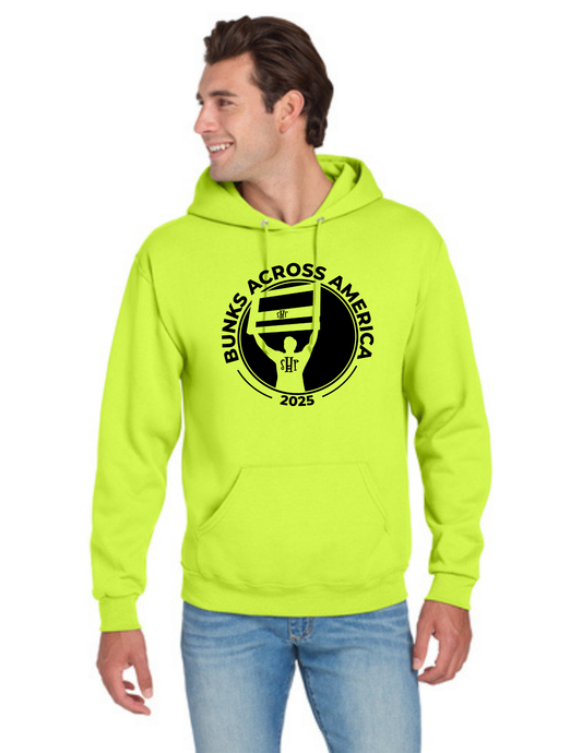 BAA 2025 - ADULT Hoodie - "Headboard Logo" (SAFETY GREEN)