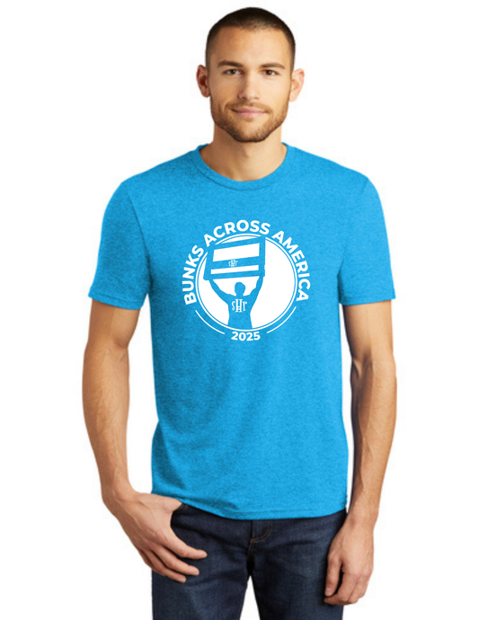 BAA 2025 - ADULT Short Sleeve - "Headboard Logo" (TURQUOISE FROST)